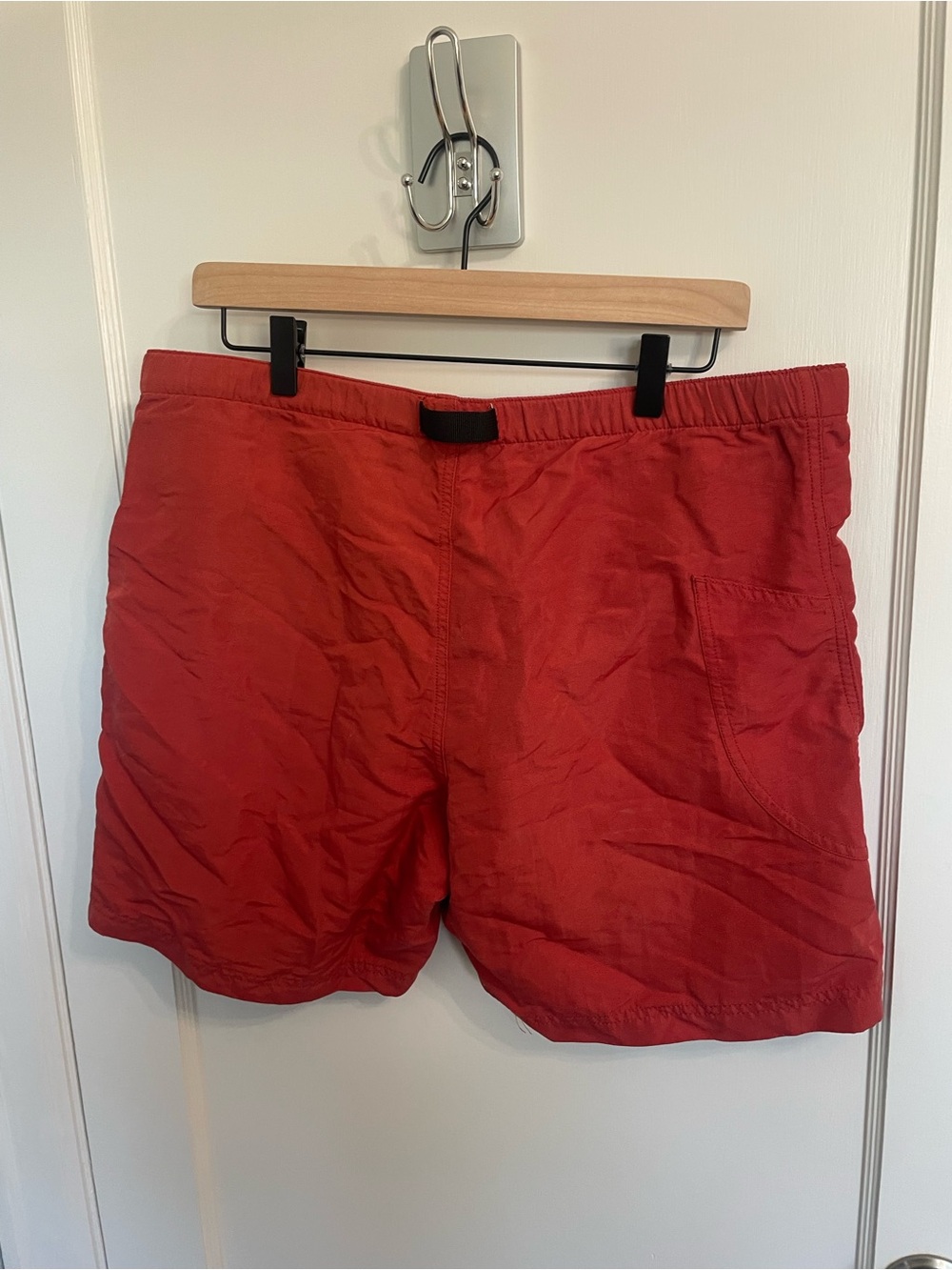 The North Face Men's Class V Belted Cargo Shorts Red Size L (Est) No Tag - Picture 2 of 11